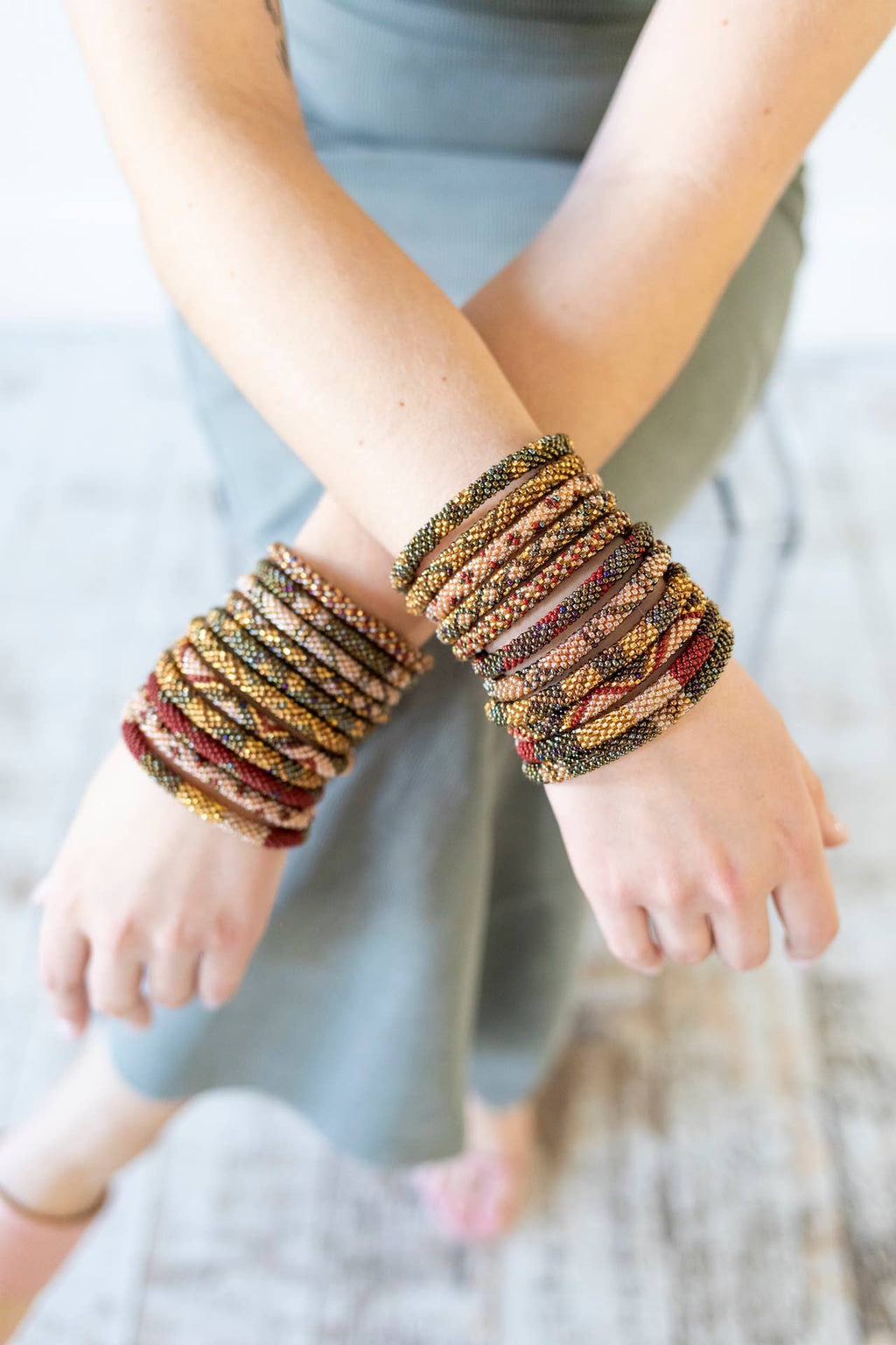 Roll-On® Bracelets - Chestnut Set of 12
