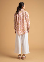 Good Boyfriend Shirt - Floral Escape Baked Clay & Neon Pink