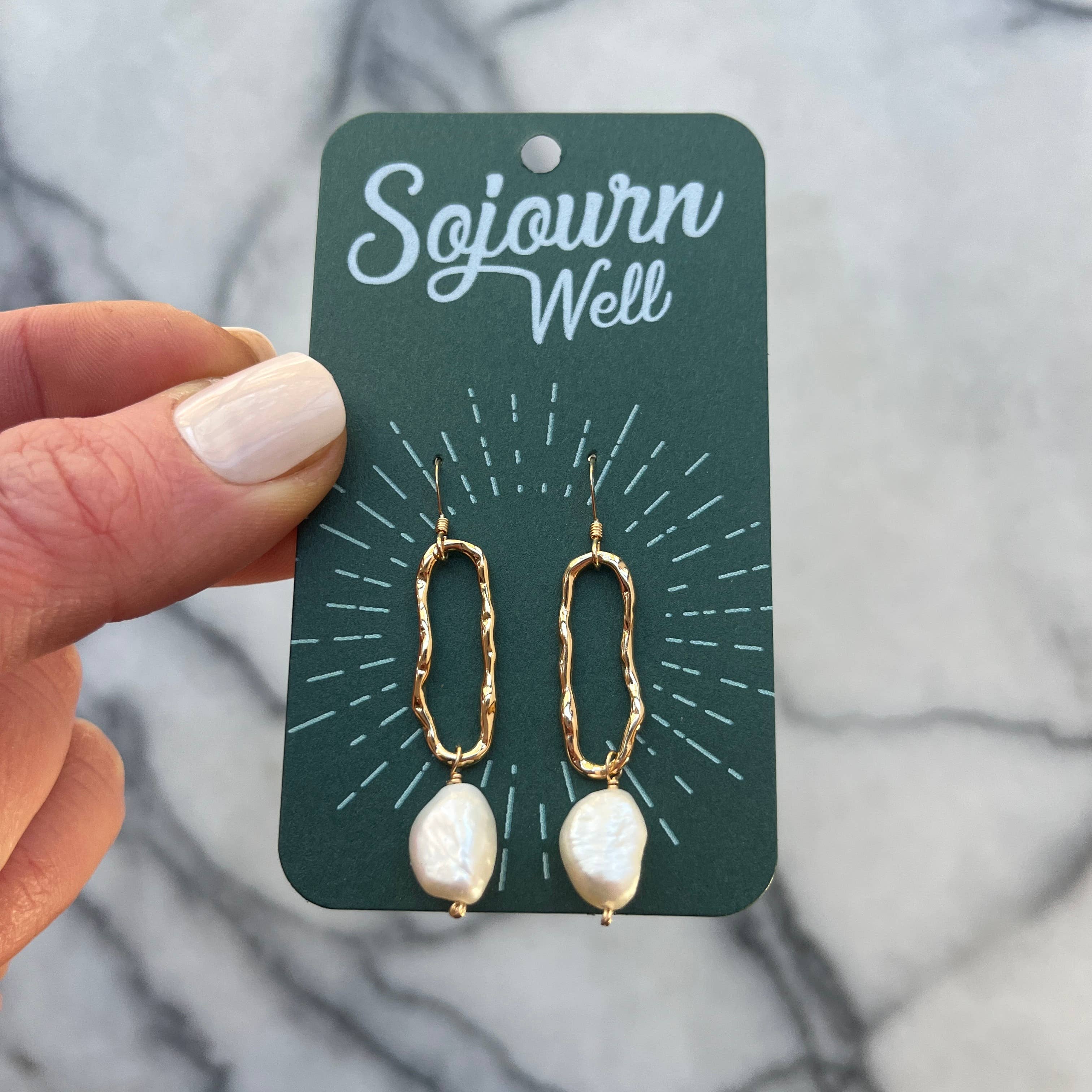 Wabisabi Pearl Dangle Earrings
