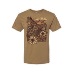 Flower Meadow Unisex Tee - Coyote Brown