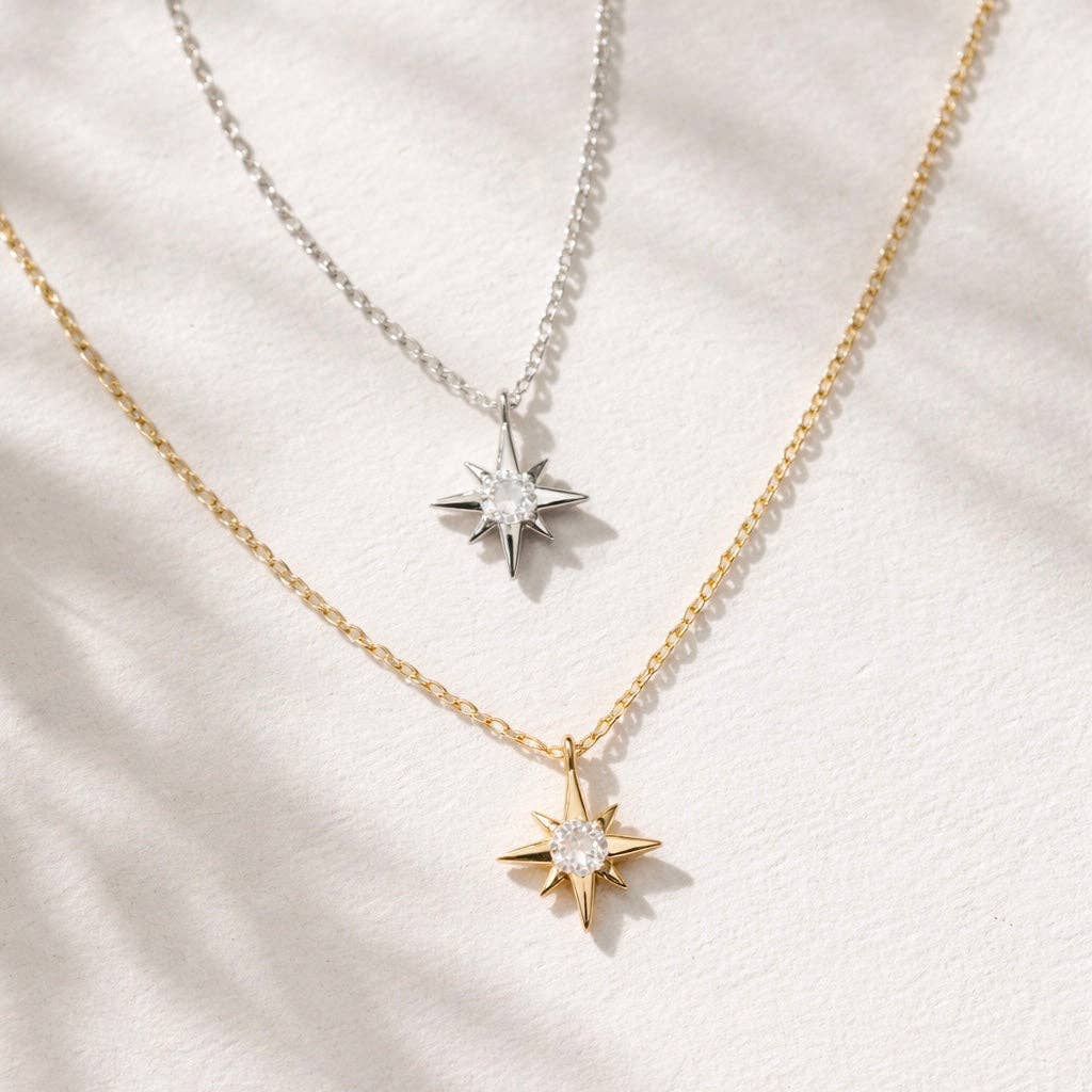 Mini CZ Star Necklace