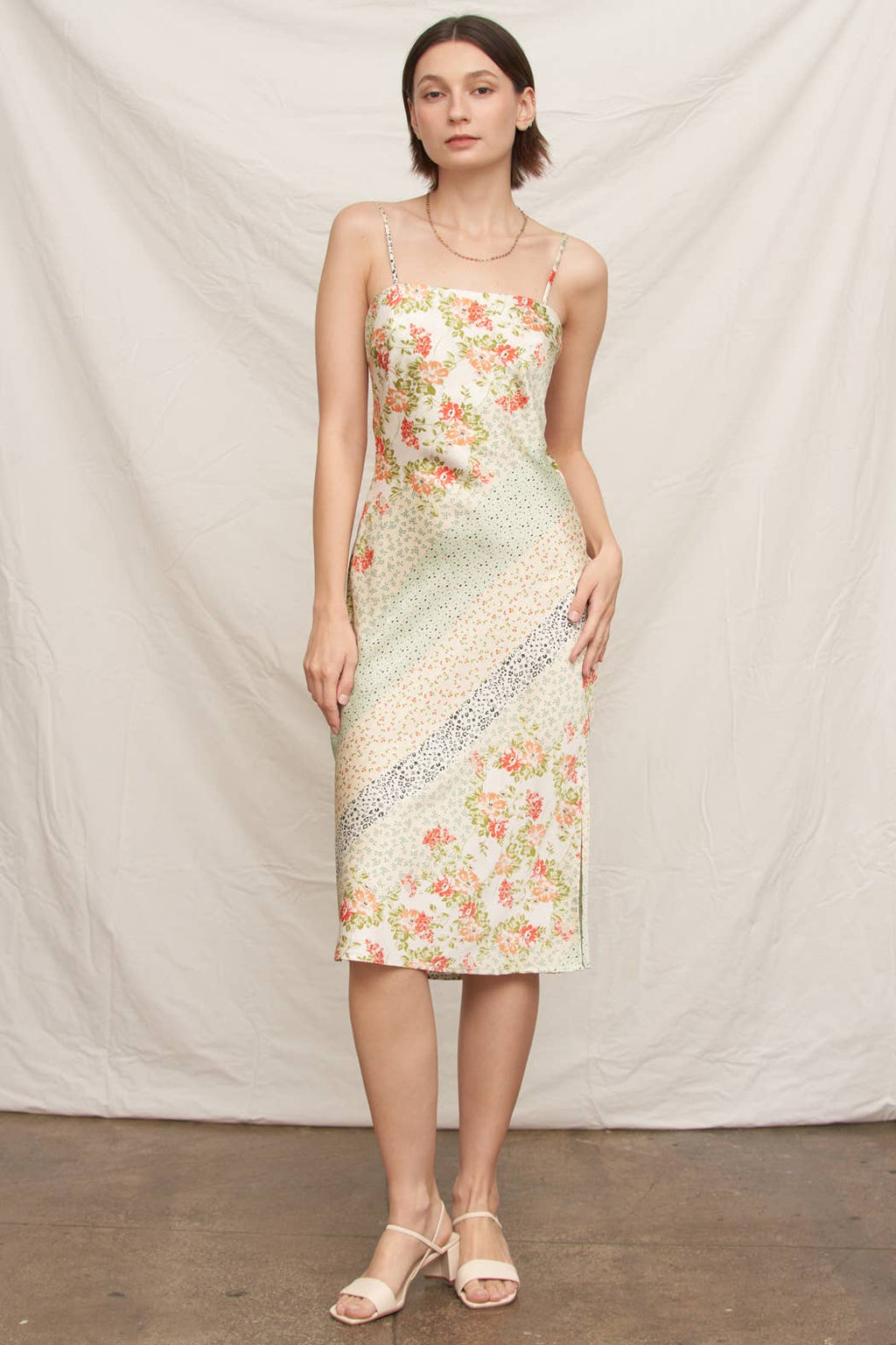 Sleeveless Cami Midi Dress
