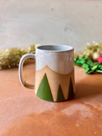 Evergreen Peaks - Handmade Ceramic Mountain Landscape Mug