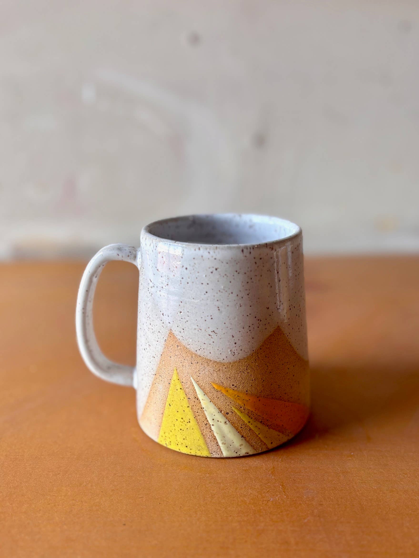 Triangles Geometric Mug Handmade Ceramic