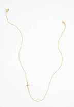 Radiant Cross Necklace in Gold
