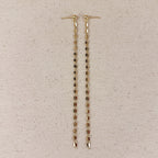 Detailed Chain Drop Earrings