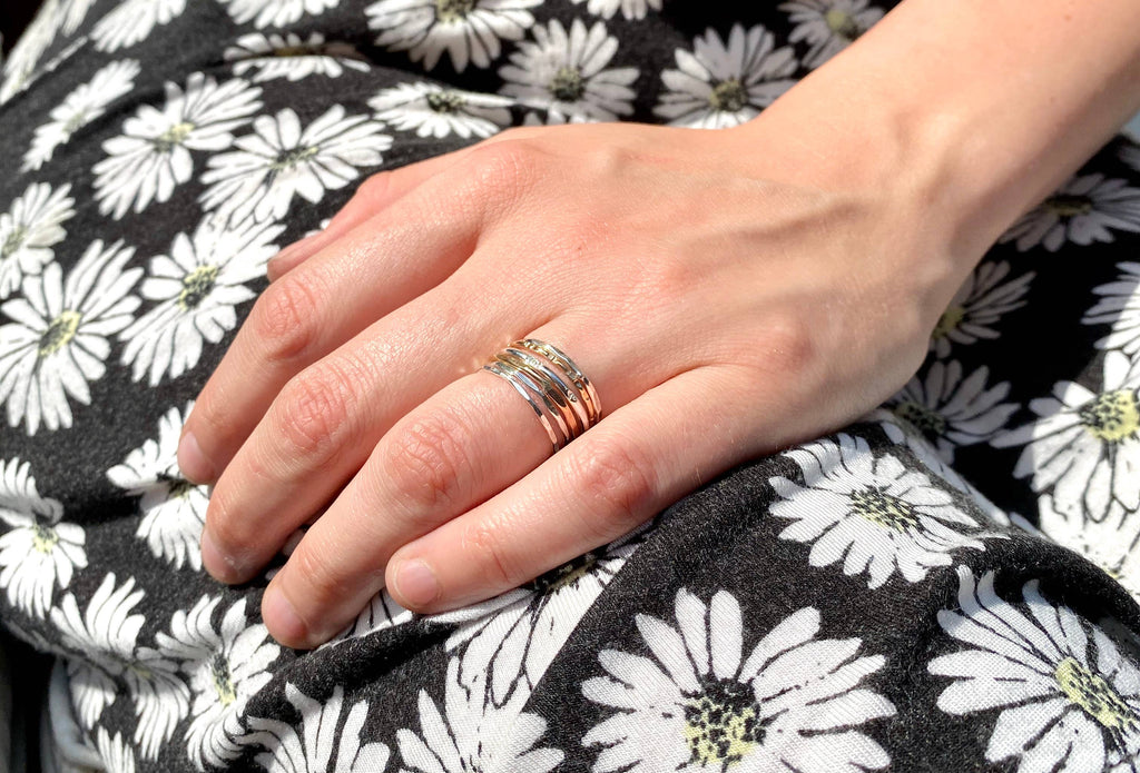 Textured Stacking Rings