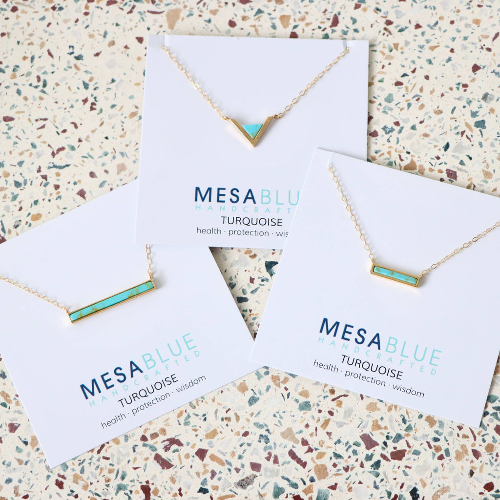 Turquoise Bar Necklace