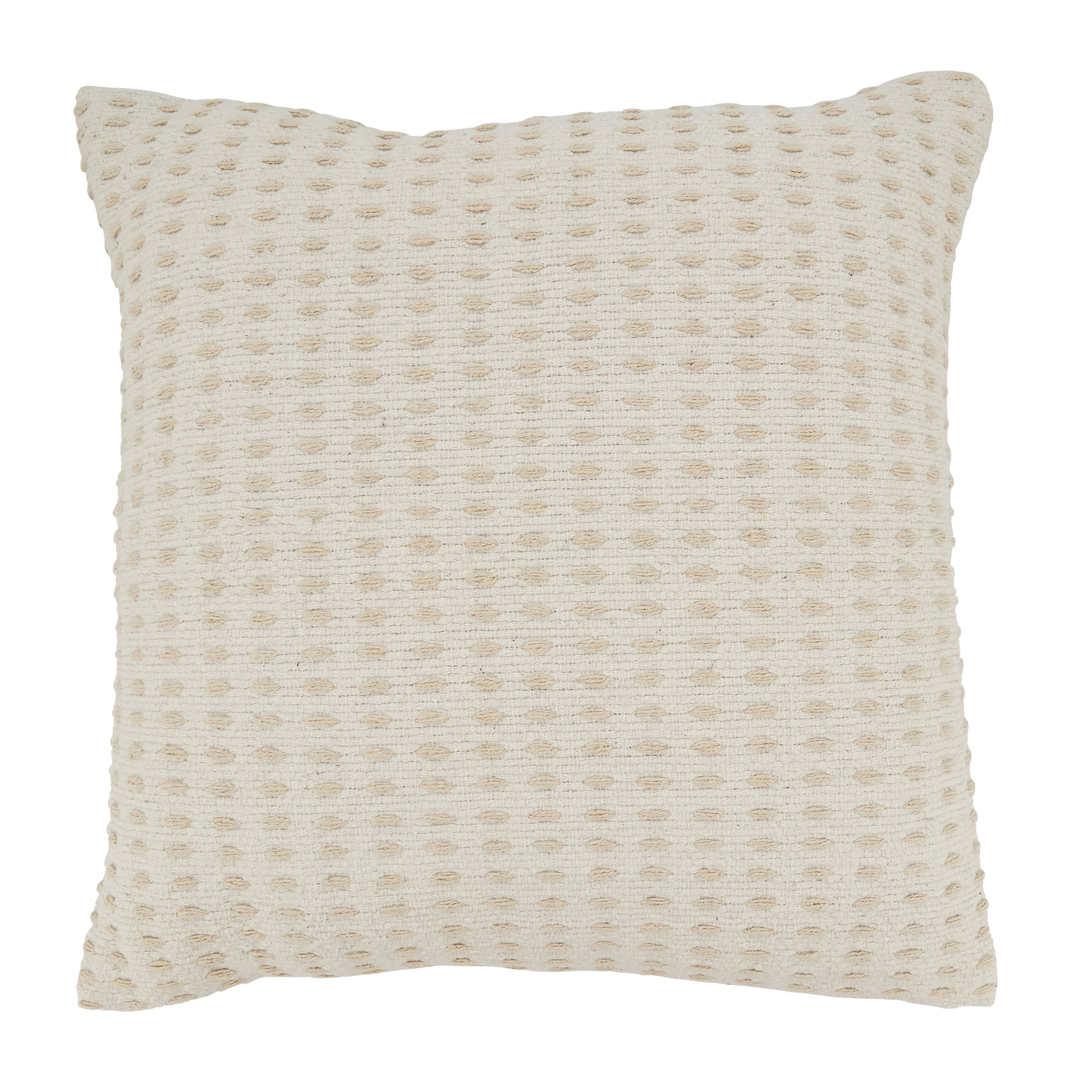 Geometric Glam Dashed Woven Throw Pillow