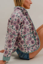 Fig Blossom Quilted Jacket