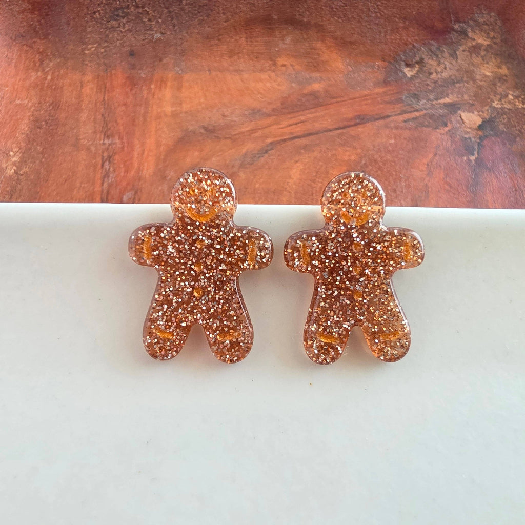 Gingerbread Man Studs