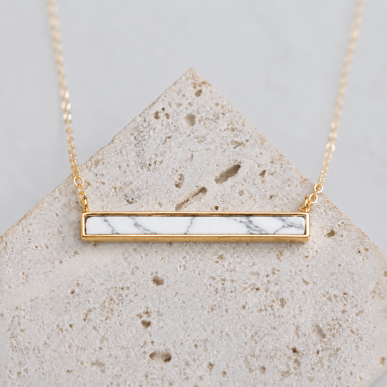 Turquoise Bar Necklace