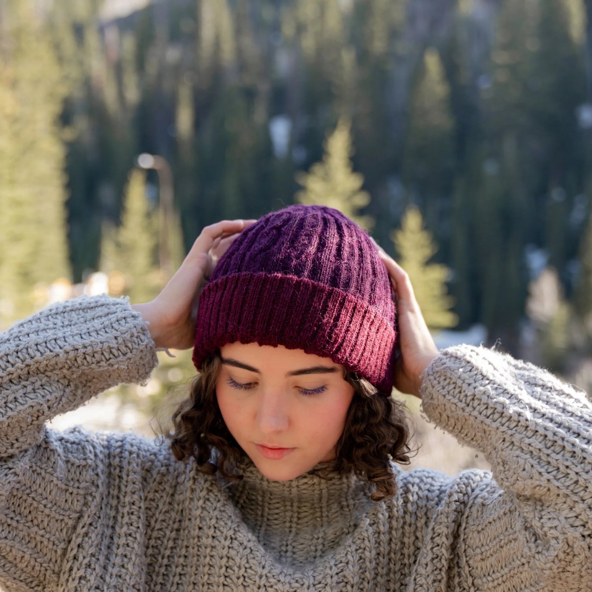 Reversible Cable Beanie