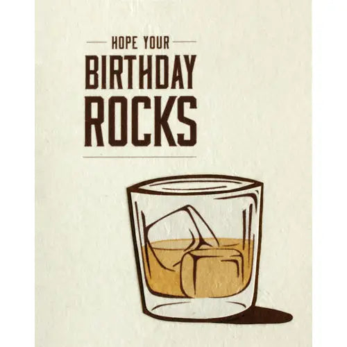Birthday Rocks Blank Greeting Card