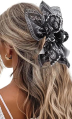 Bandana Bow Claw Hair Clip