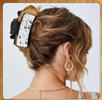 Leather Pattern Square Claw Hair Clip