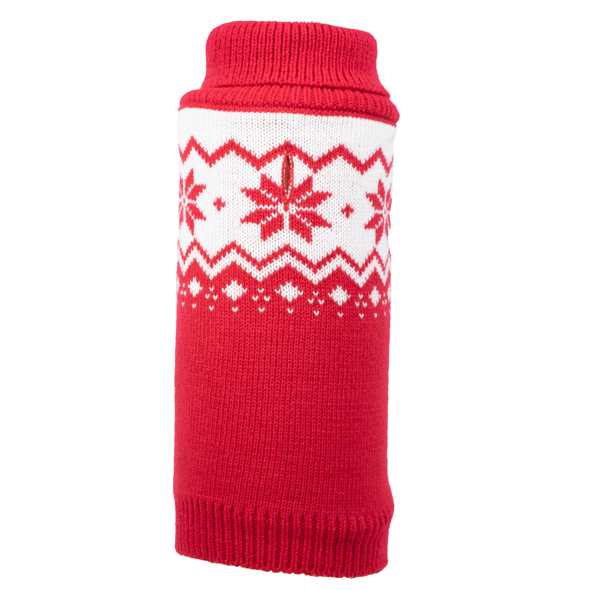 Fairisle Snowflake Turtleneck Pet Sweater