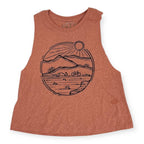 Westslope Crop Tank - Heather Sunset