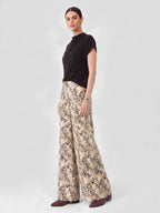 Leopard Tiered Wide Leg Palazzo Pants