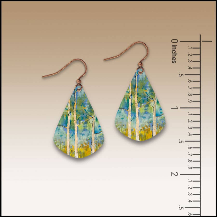 Springtime Aspen Short Drop Handmade Earrings