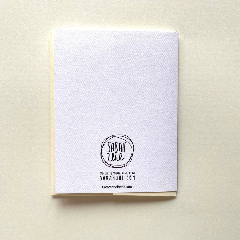 Mountain Art Notecards: Crescent Moonbeam