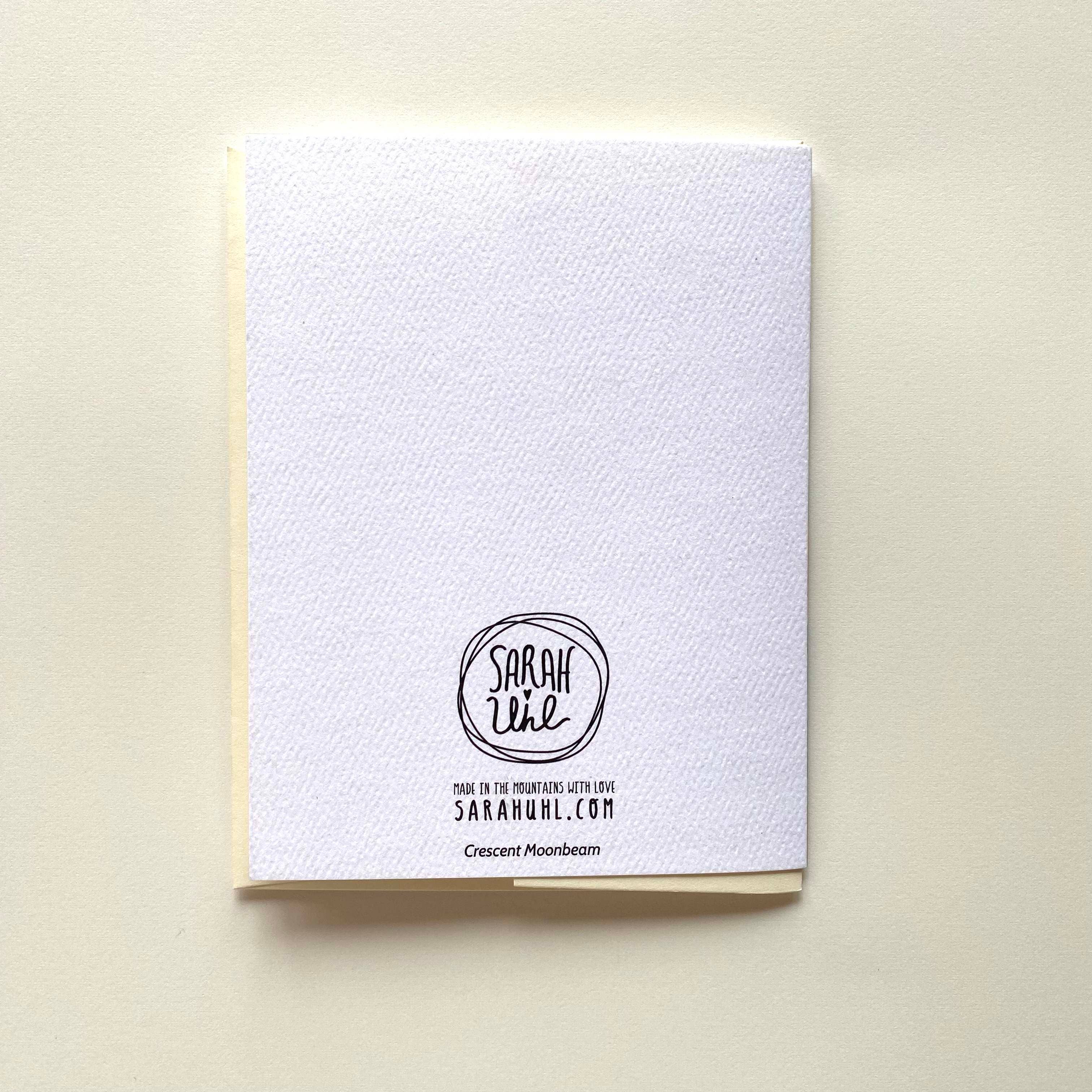 Mountain Art Notecards: Crescent Moonbeam