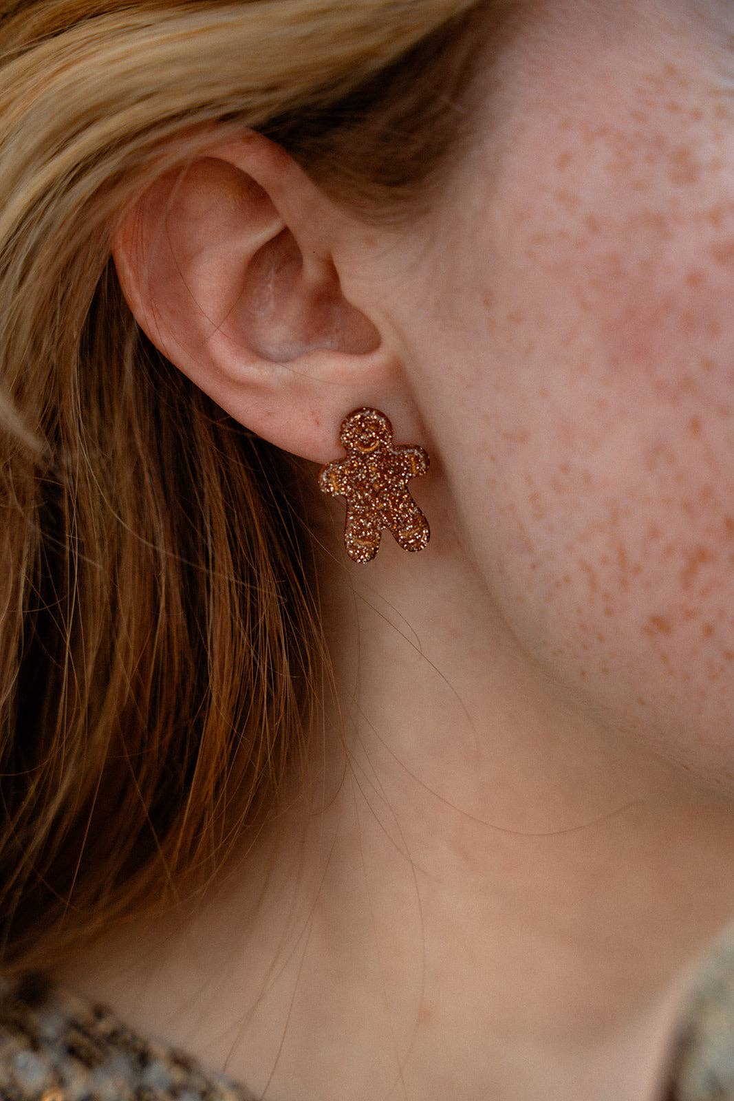 Gingerbread Man Studs