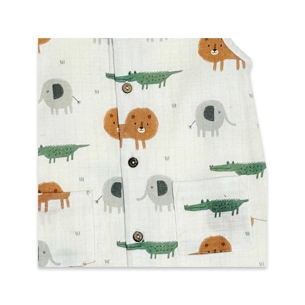 Savannah Sleeveless Button Baby Jumpsuit