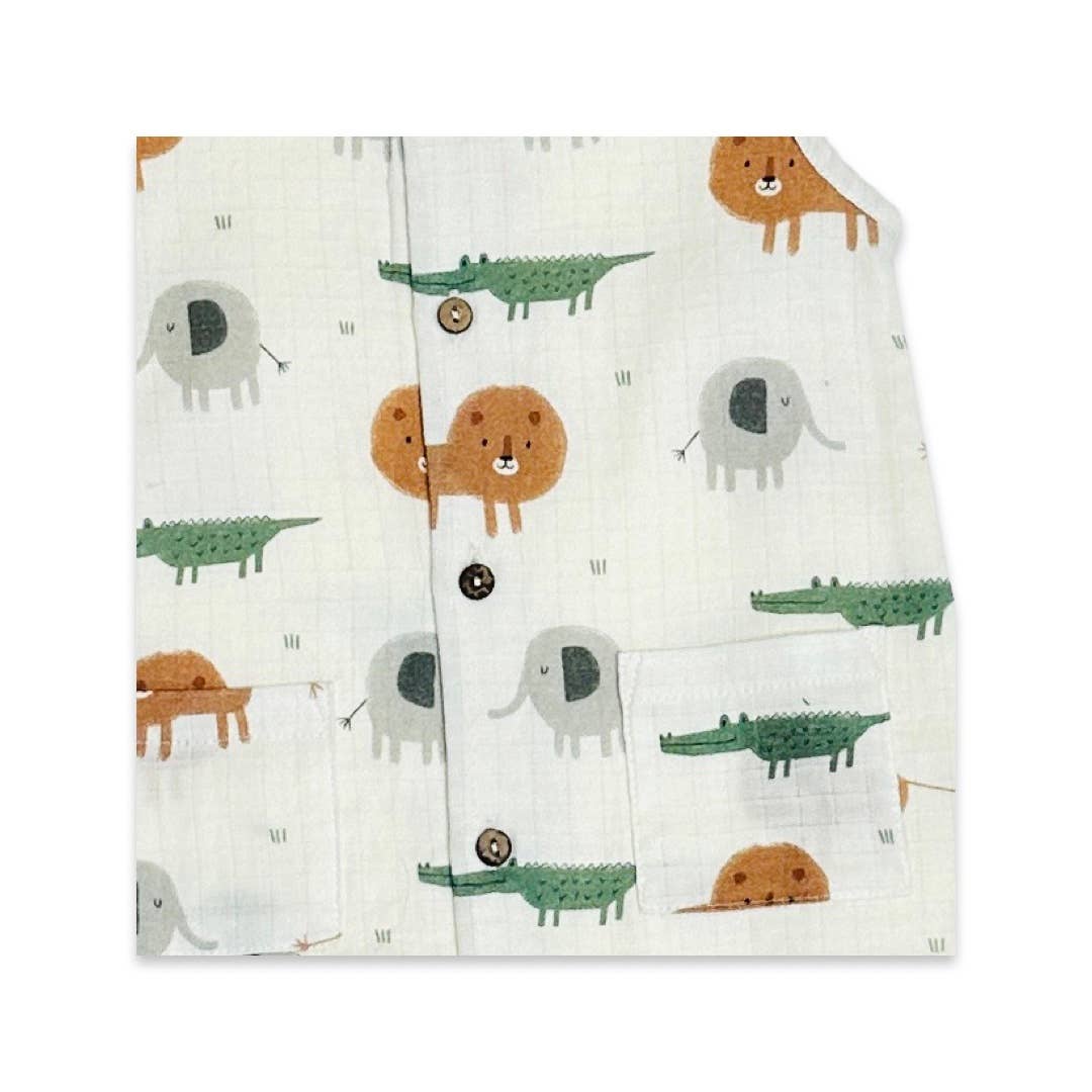 Savannah Sleeveless Button Baby Jumpsuit