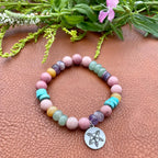 Colorado Wildflowers Bracelet  |  Souvenir Gemstone Bracelet