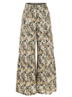 Leopard Tiered Wide Leg Palazzo Pants