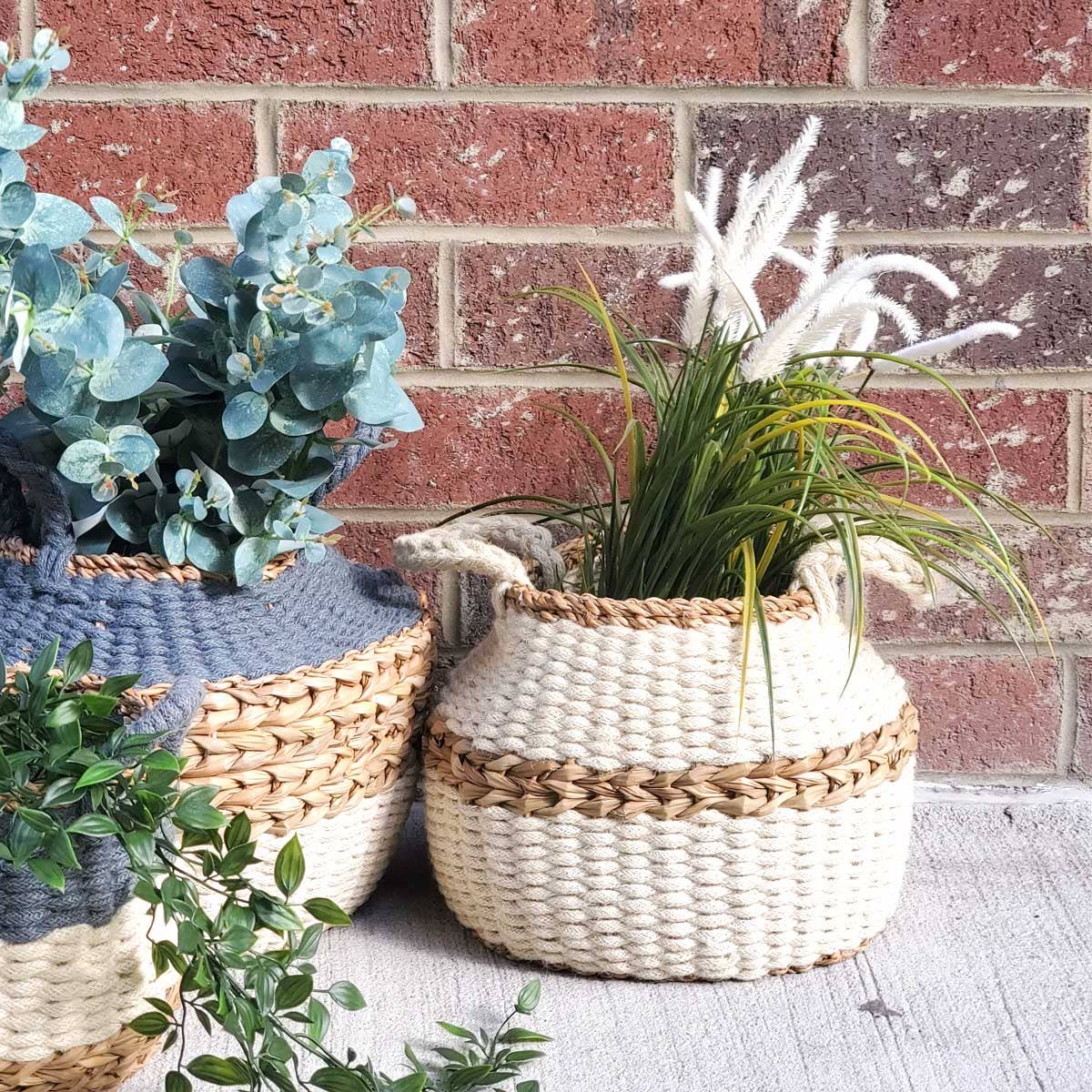 Handwoven Wicker Storage Basket • Ula Blanco Basket