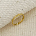 2mm Diamond Cut Band Ring