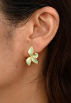 Poised Petal Earrings in Mint