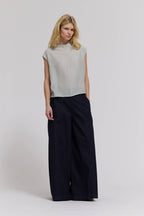 Mock Neck Textured Top