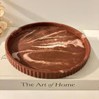 Joma - Concrete Fluted Tray | Round Concrete Tray