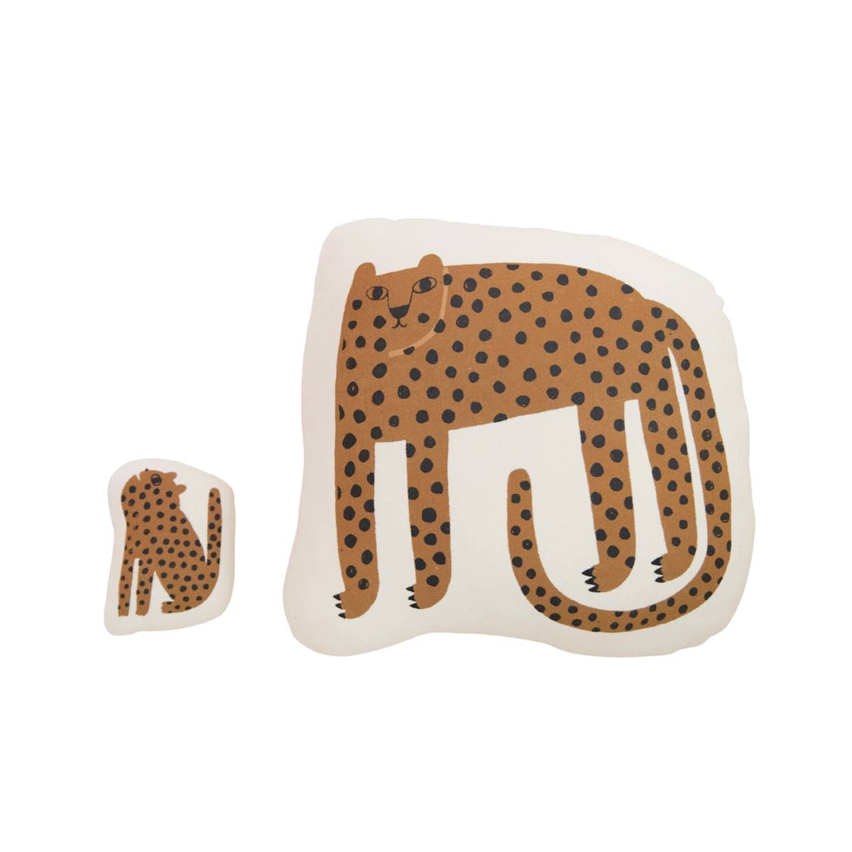 Mama Cheetah and Cub Canvas Pillow Set