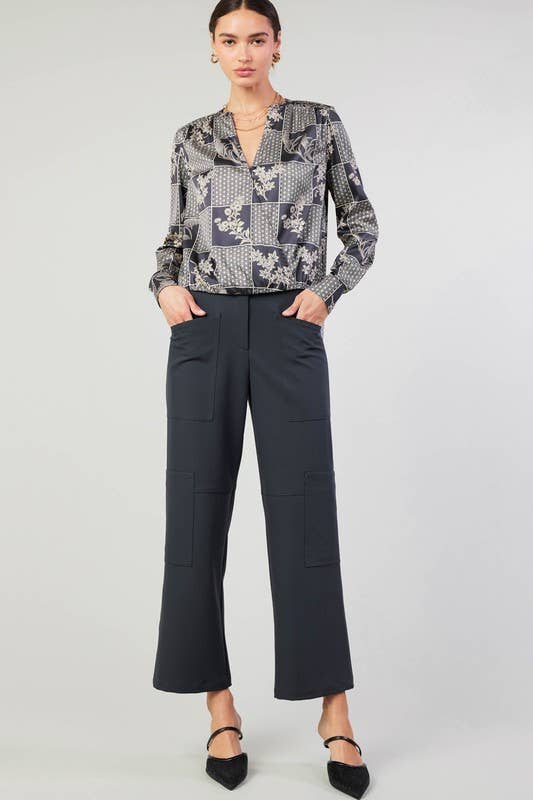 Floral Print Surplus Top