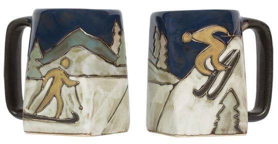 Skiers Square Mug