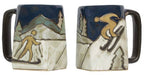 Skiers Square Mug