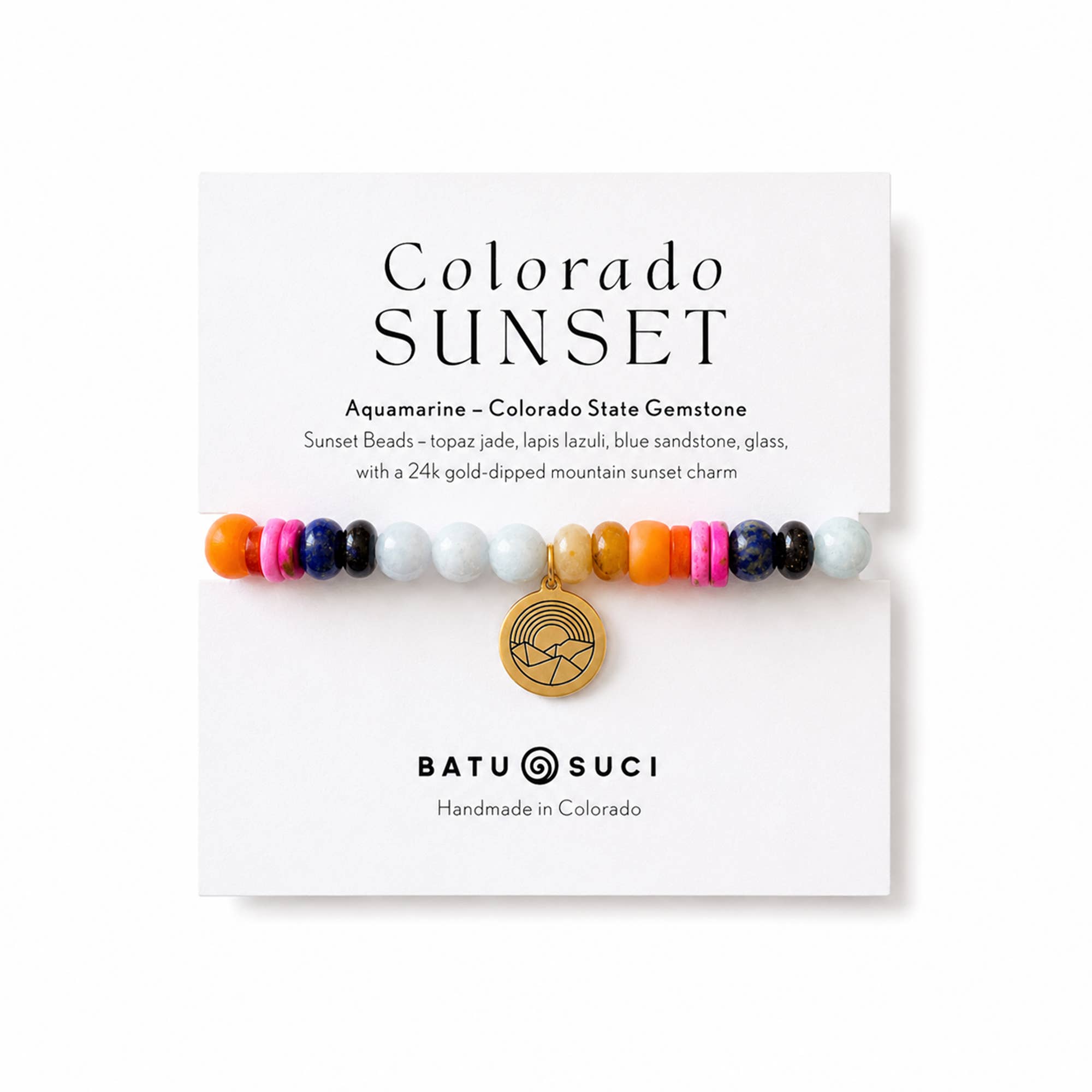 Colorado Sunset Bracelet  |  Souvenir Gemstone Bracelet