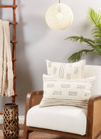 Dash Line Design Throw Pillow