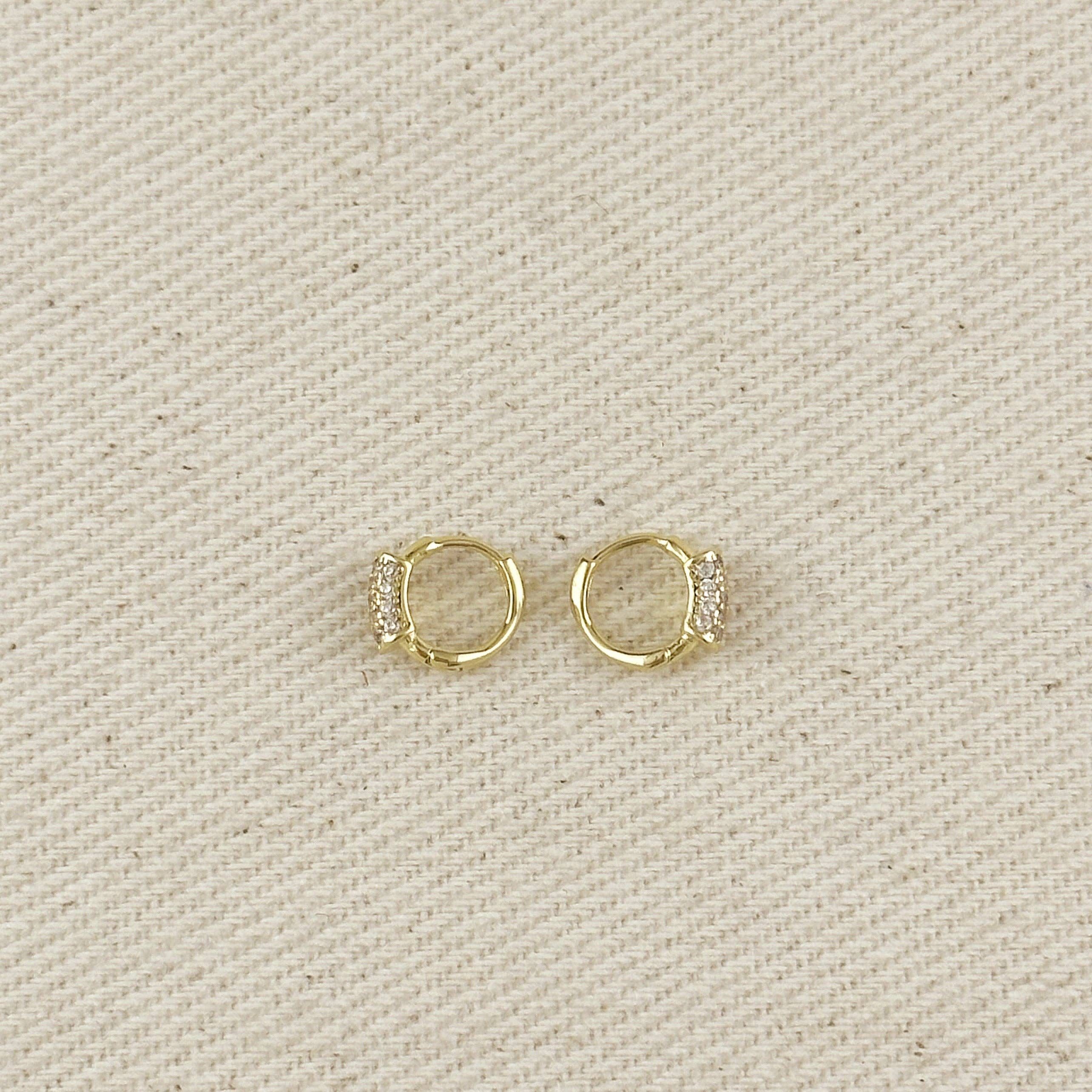 Mini CZ Clicker Earrings