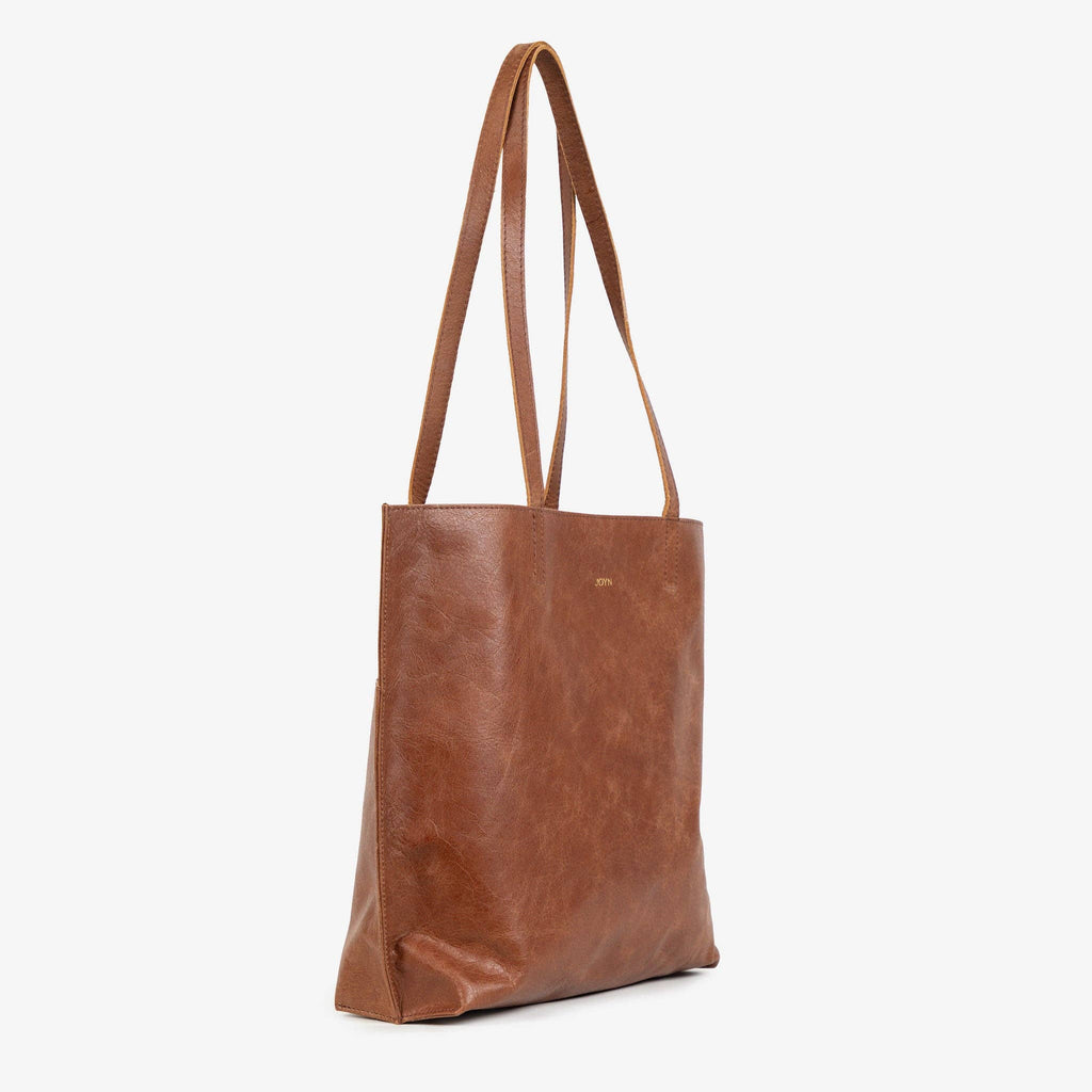 Pebbled Leather Everyday Tote - Vintage