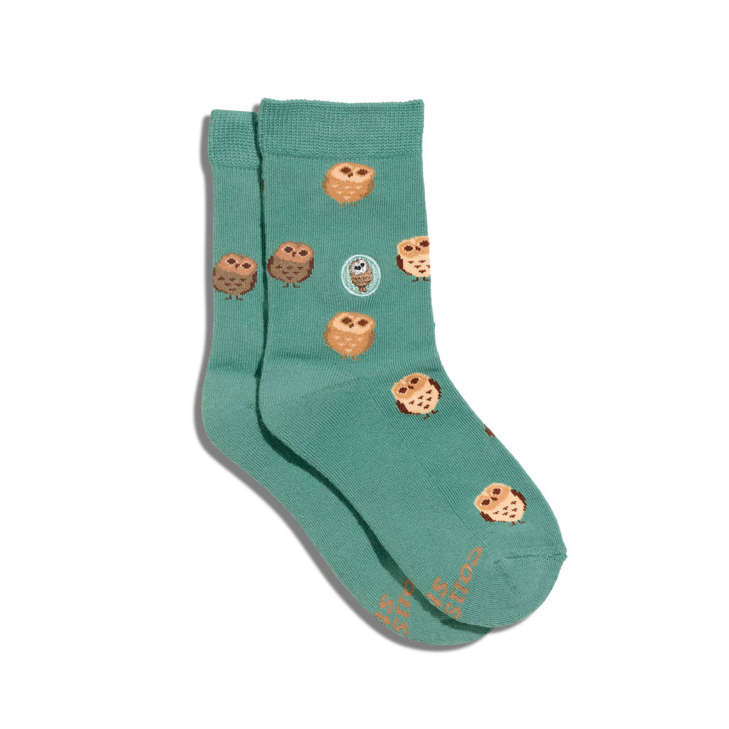 Kids Socks that Protect Owls | Organic Cotton Kids Socks
