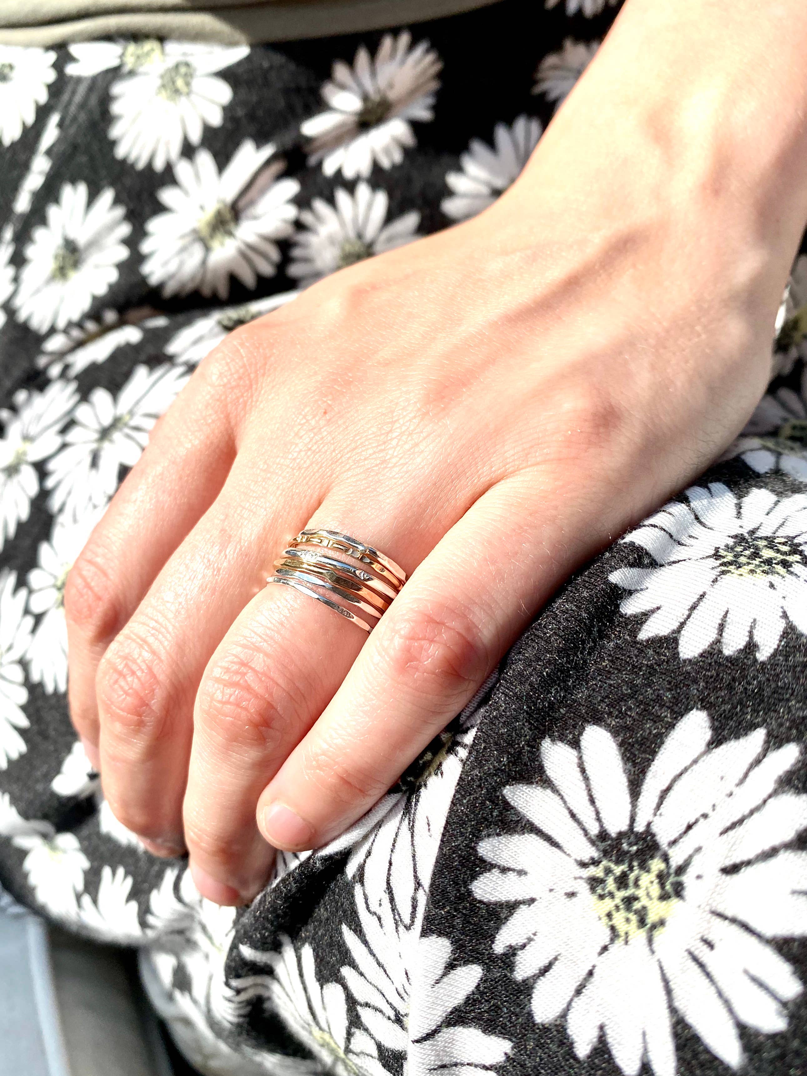 Textured Stacking Rings