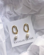 Abstract Pearl Earring