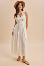 EYELET LACE MAXI DRESS