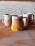 Triangles Geometric Mug Handmade Ceramic