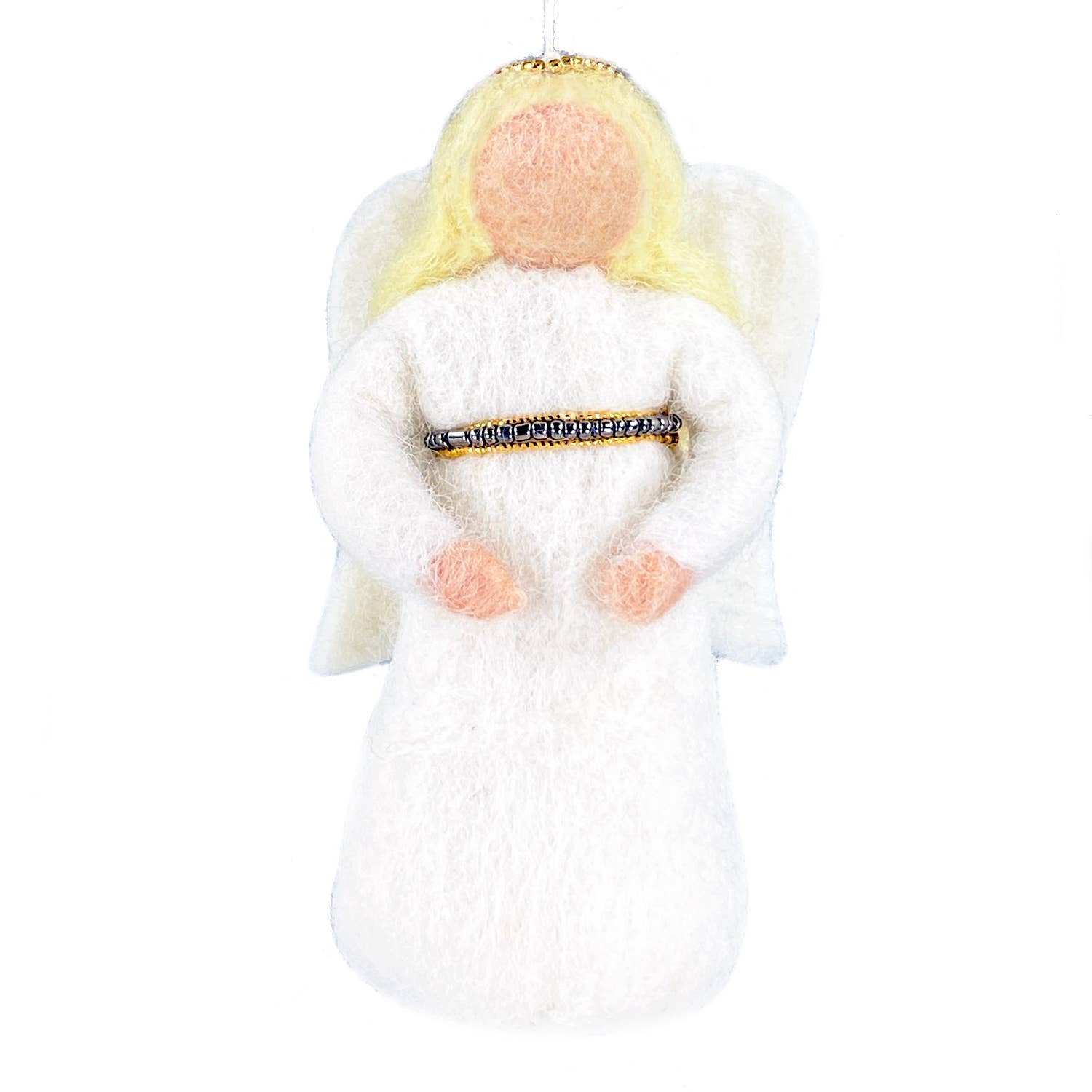 Peace Angel Ornament - Silver